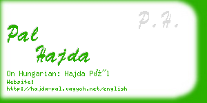 pal hajda business card